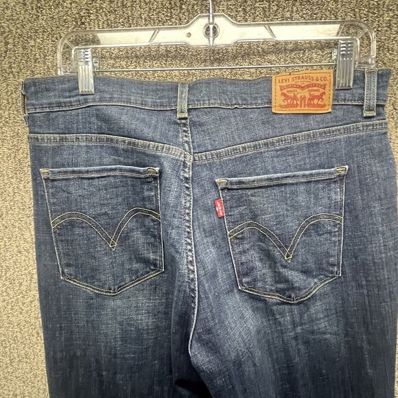 Levis Mid Rise Classic Crop Jeans Womens 10 Blue Denim Med Wash Casual EUC! - Picture 7 of 16